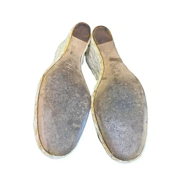 Chanel Pump Suede Upper Espadrilles.
